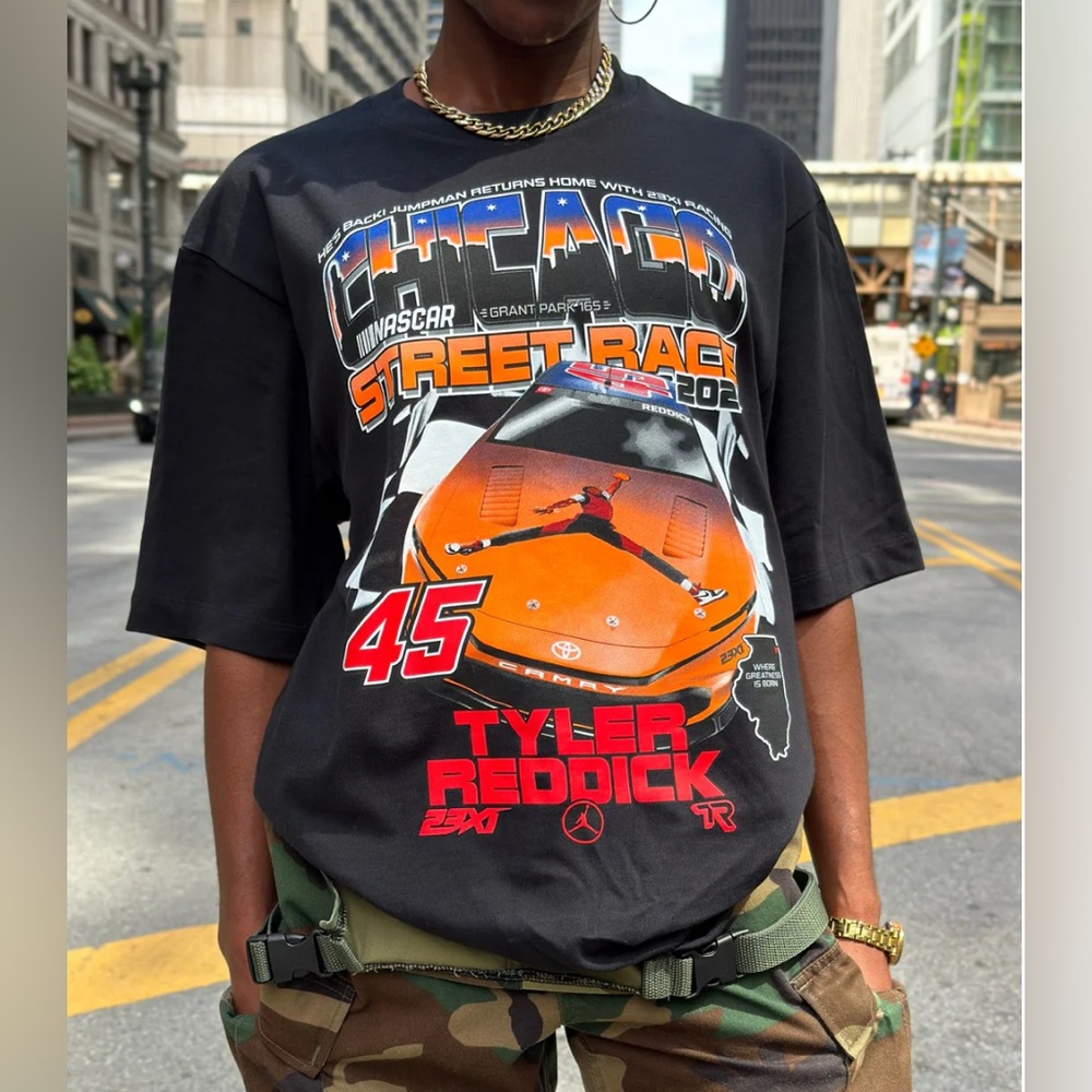 Chicago Exclusive! Jordan Brand Racing Team 2024 oversized tee